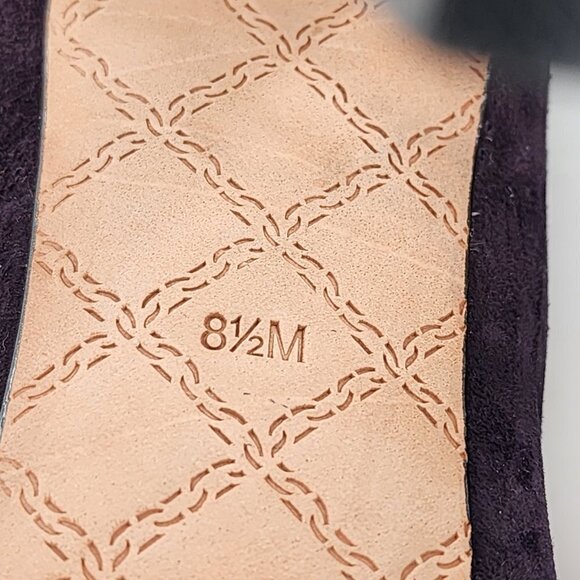 L.A.M.B. Gwen Stefani Dolores Purple Suede 6" Platform Pumps NEW - Picture 11 of 12